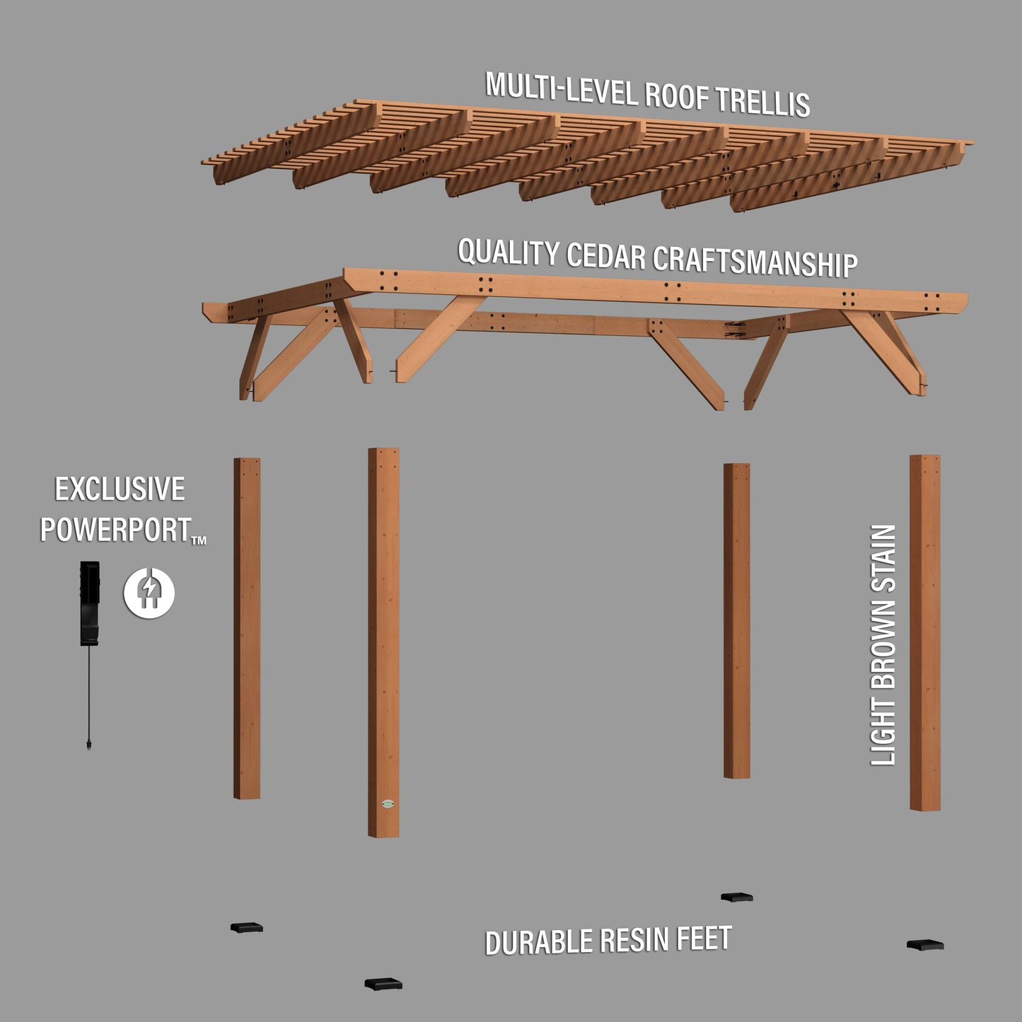 14x10 Delray Pergola