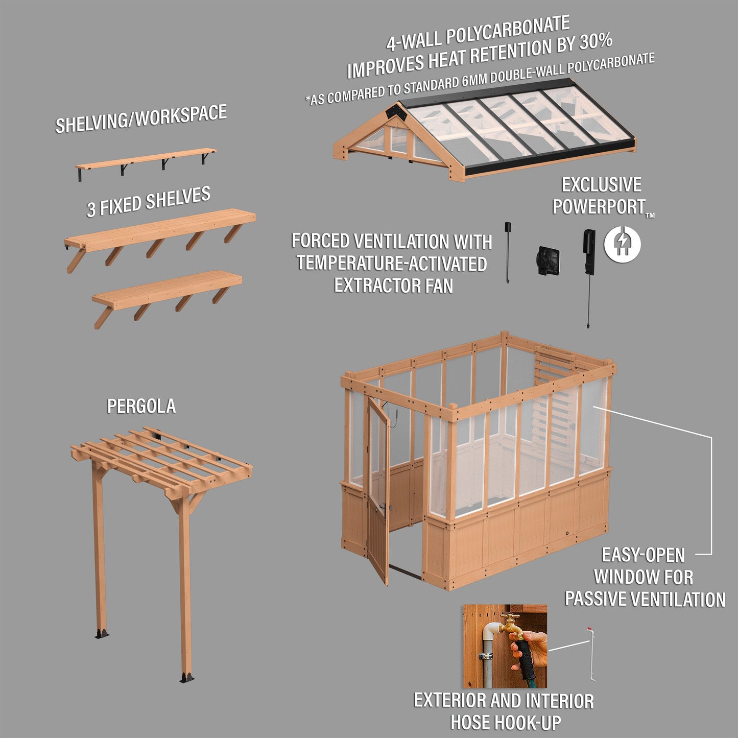 9x6 Bellerose Greenhouse