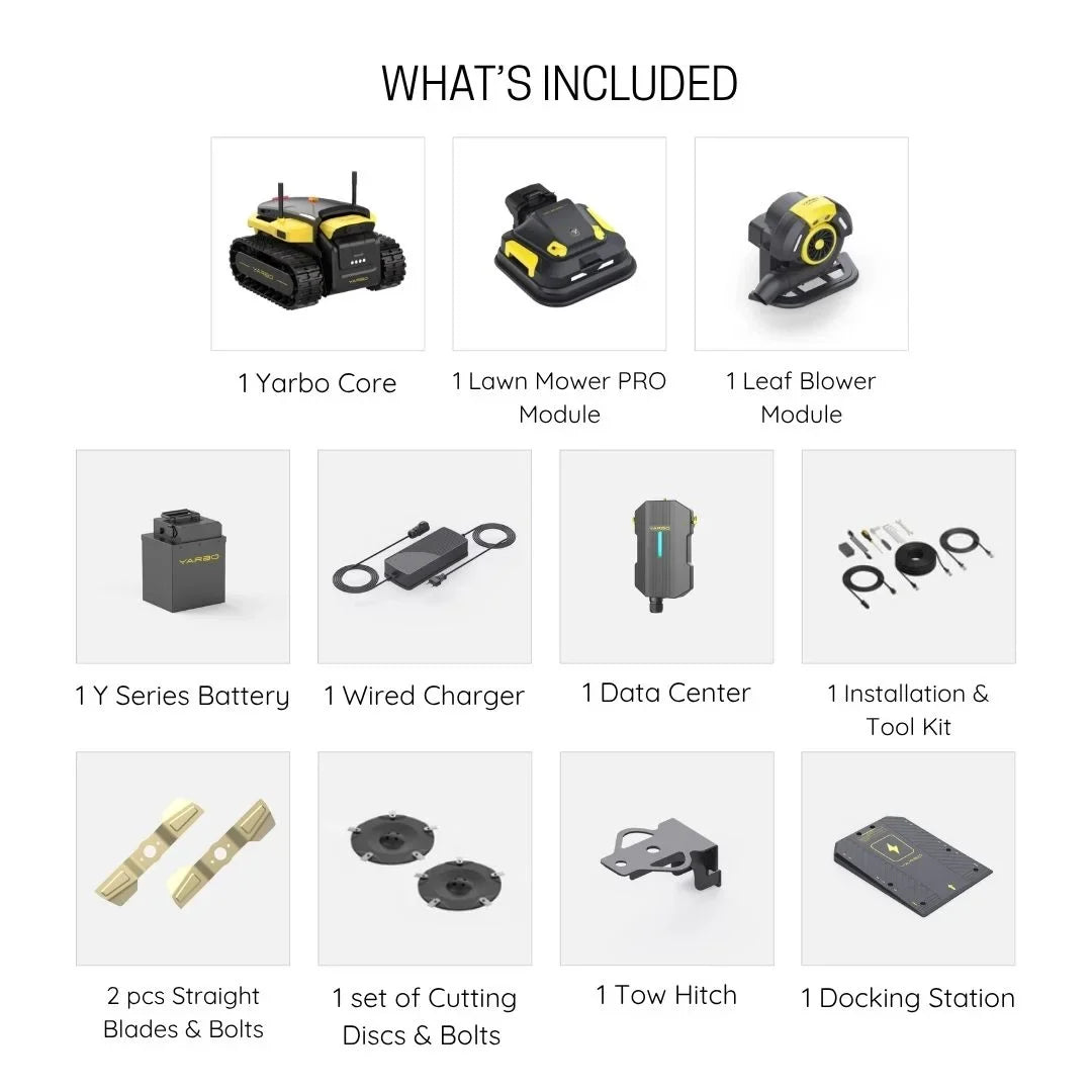 Yarbo Mower Pro+Blower Combo - 2-Module Autonomous System