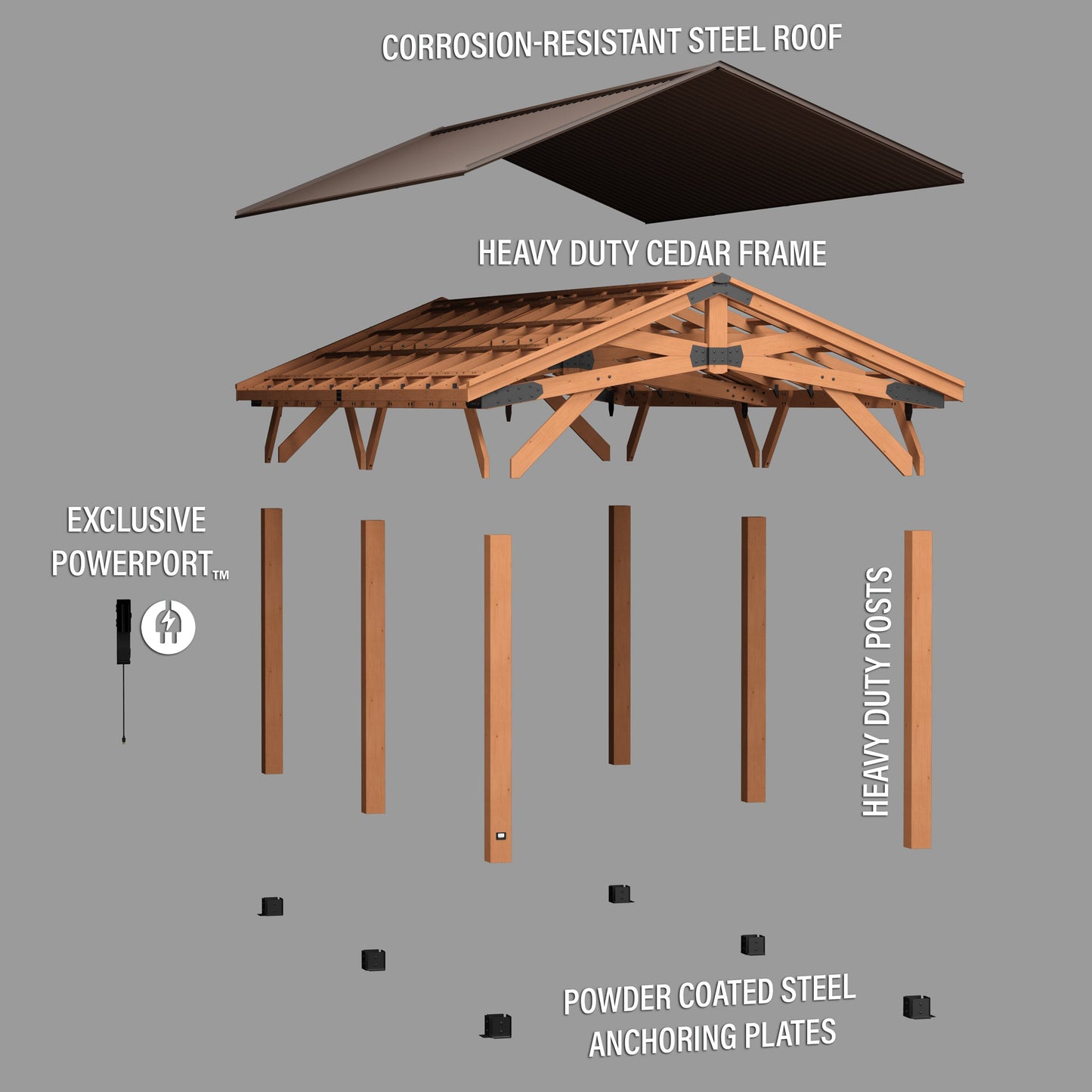 24x12 Norwood Carport/Gazebo