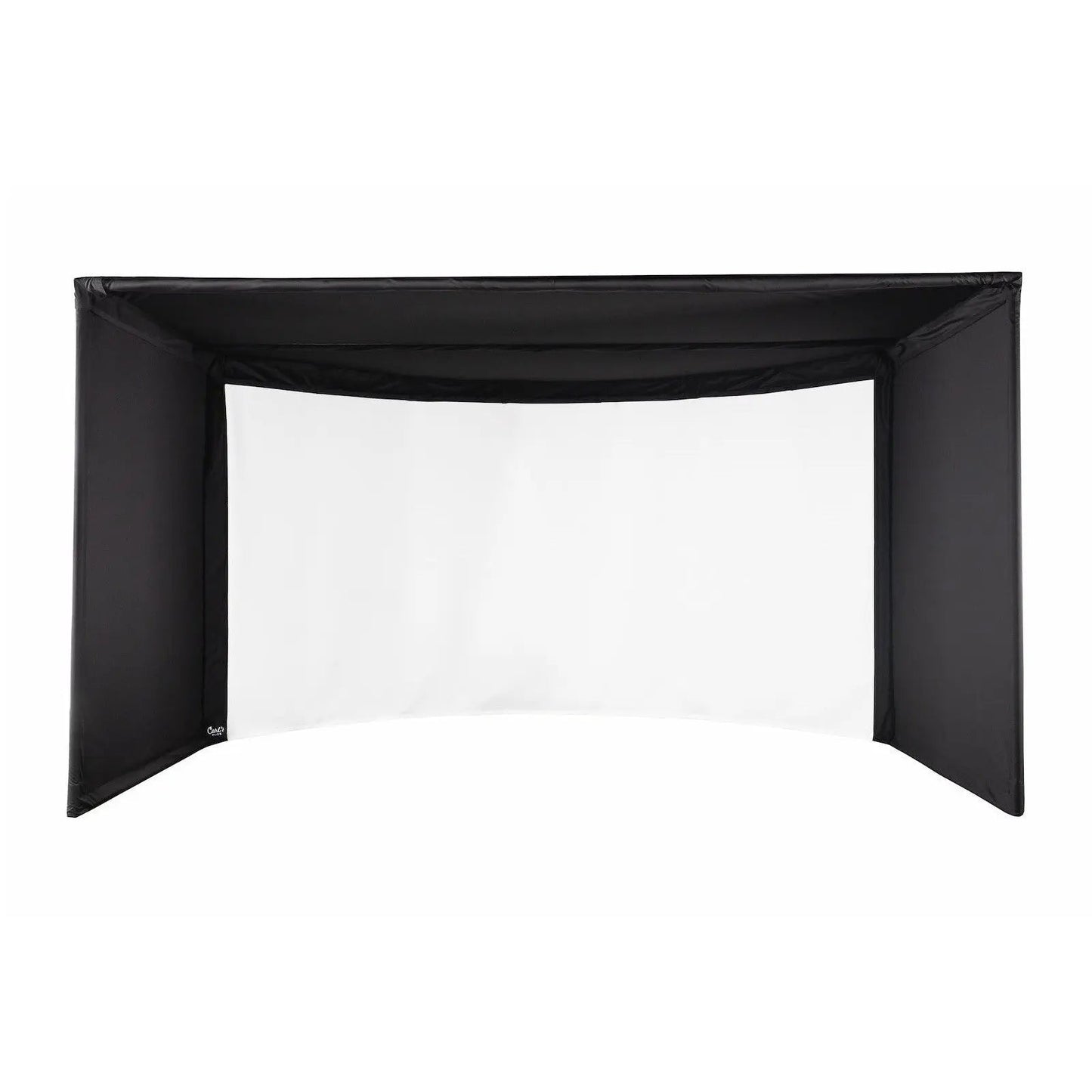 Carl's Place CURVED Golf Simulator Enclosure Kit with Premium Impact Screen 9'H × 14'W × 8'D | Model: cge-9x14x8