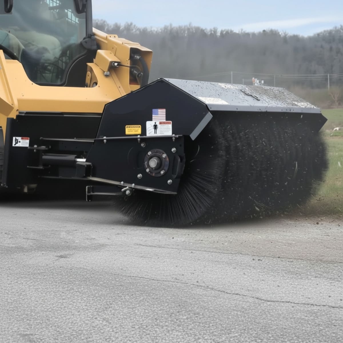 Loflin Skid Steer Hydraulic Angle Broom