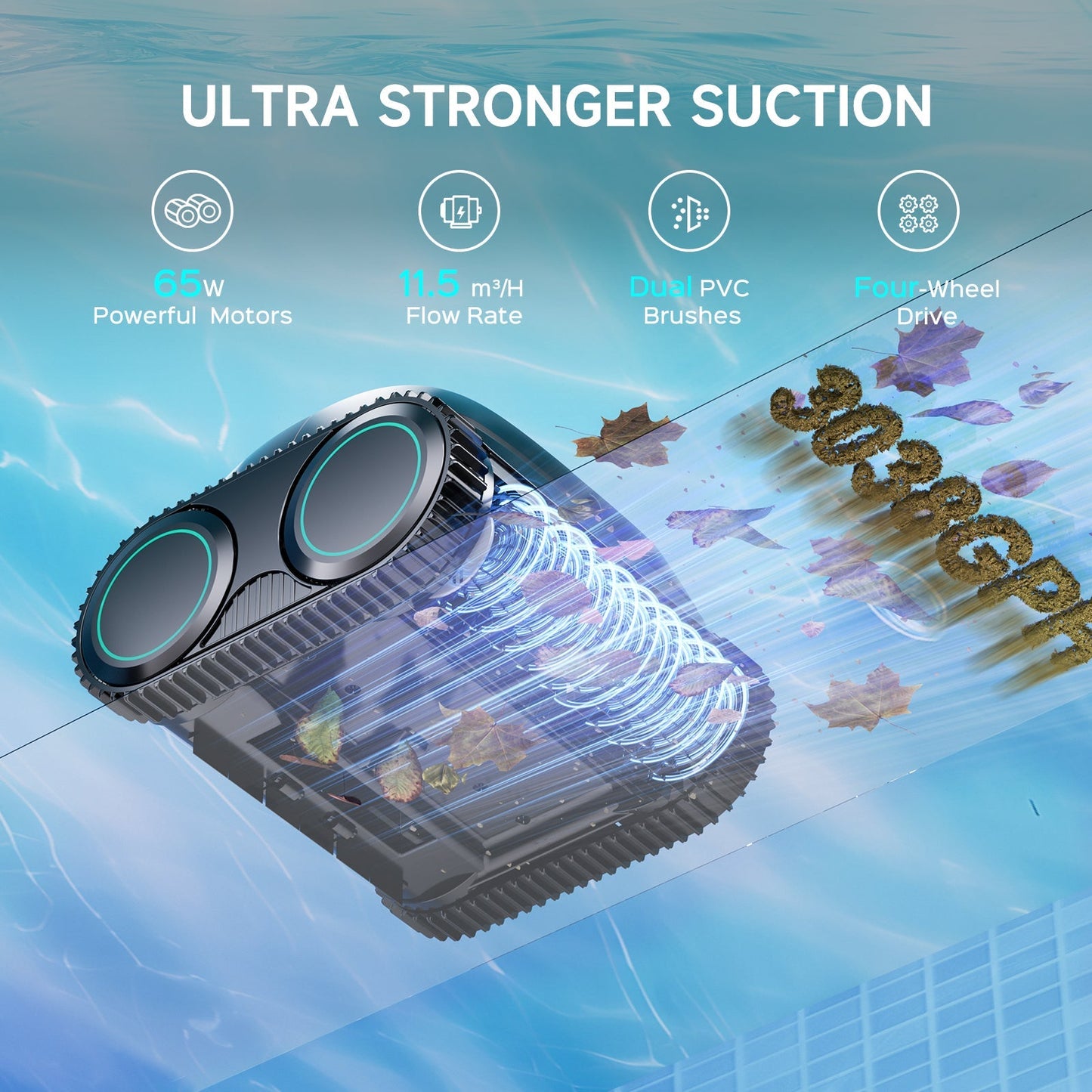 WYBOT C1 Cordless Robotic Pool Cleaner – Floor, Walls & Waterline