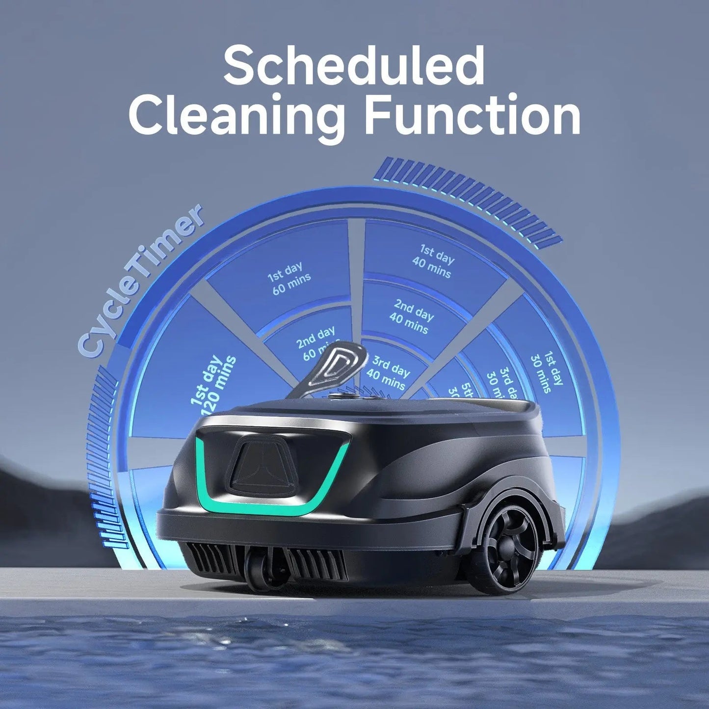 WYBOT A1 Cordless Robotic Pool Cleaner – Floor & Edge Cleaning