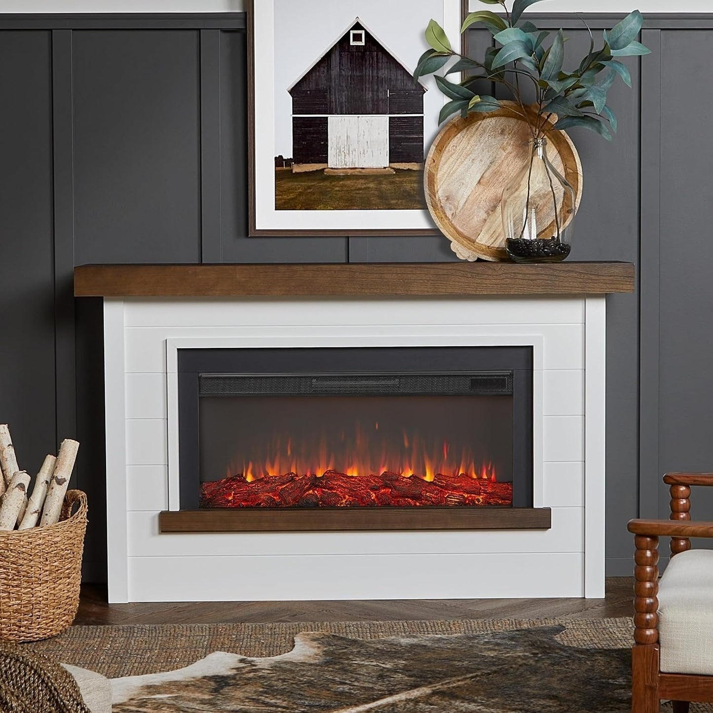Real Flame Bernice Landscape Electric Fireplace
