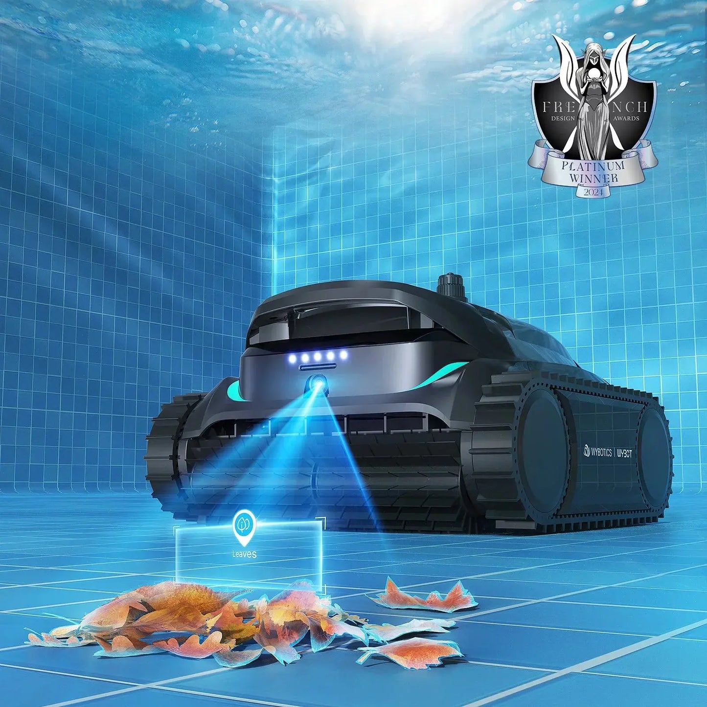 WYBOT M2 Vision Cordless Robotic Pool Cleaner – AI Camera for Large Inground Pools