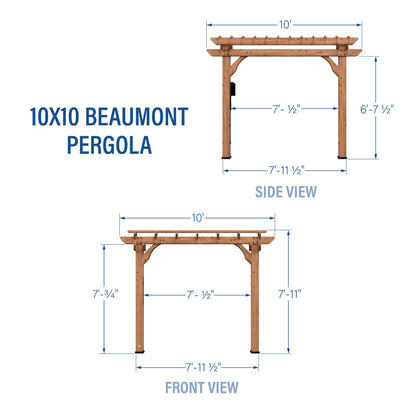 10x10 Beaumont Pergola