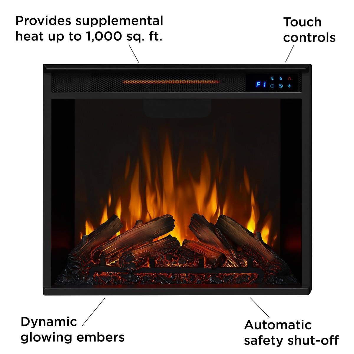 Real Flame 48″ Silverton Electric Fireplace