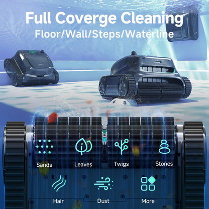 WYBOT S2 Cordless Robotic Pool Cleaner – Triple Motor, Floor to Waterline