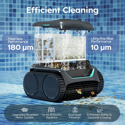 WYBOT C2 Cordless Robotic Pool Cleaner – Floor, Walls & Waterline