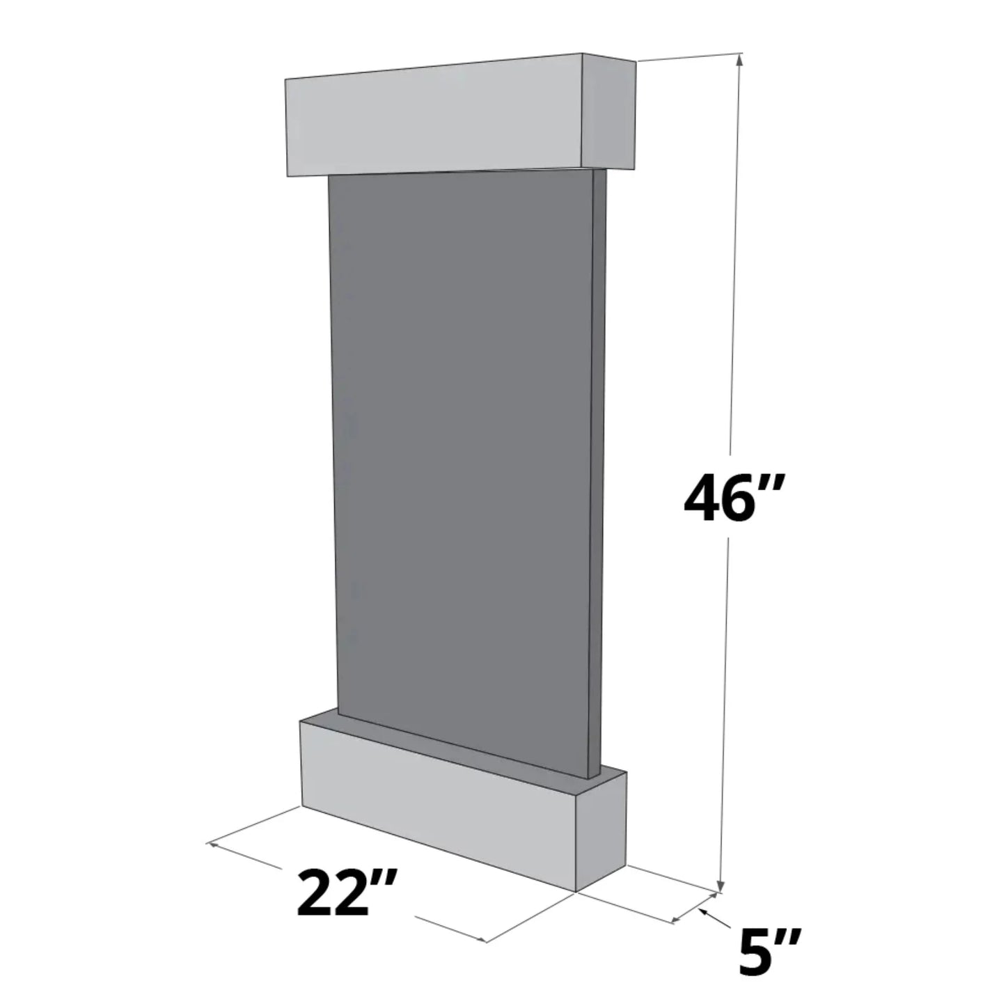 Adagio Whispering Creek Indoor Wall-Mounted Water Fountain (AWF-WC3502)