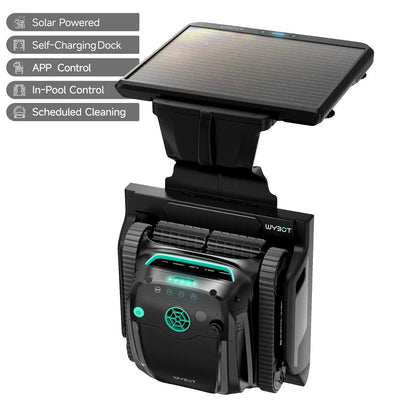 WYBOT S2 Solar Robotic Pool Cleaner – Solar Charging, App Control