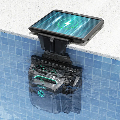 WYBOT S2 Solar Vision Robotic Pool Cleaner – Self-Charging Solar Dock, AI Camera