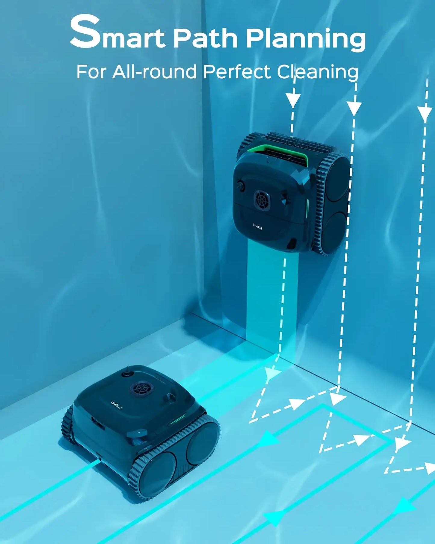 WYBOT C2 Cordless Robotic Pool Cleaner – Floor, Walls & Waterline