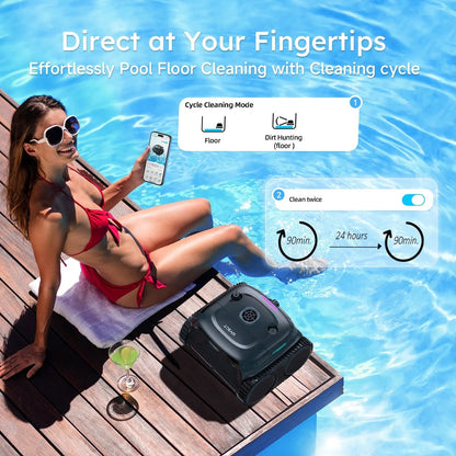 WYBOT C2 Vision Cordless Robotic Pool Cleaner – AI Camera Debris Targeting