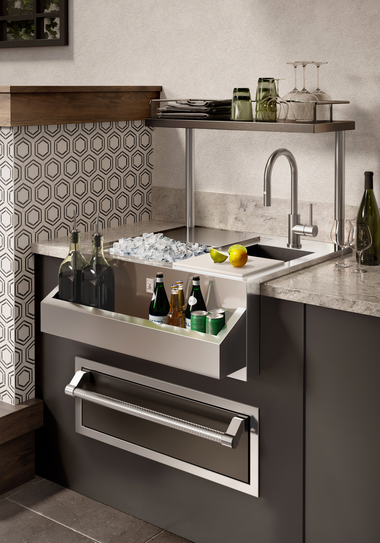Hestan 30″ Assey, Marquise With Outdoor Single Storage Drawer - AGSR30