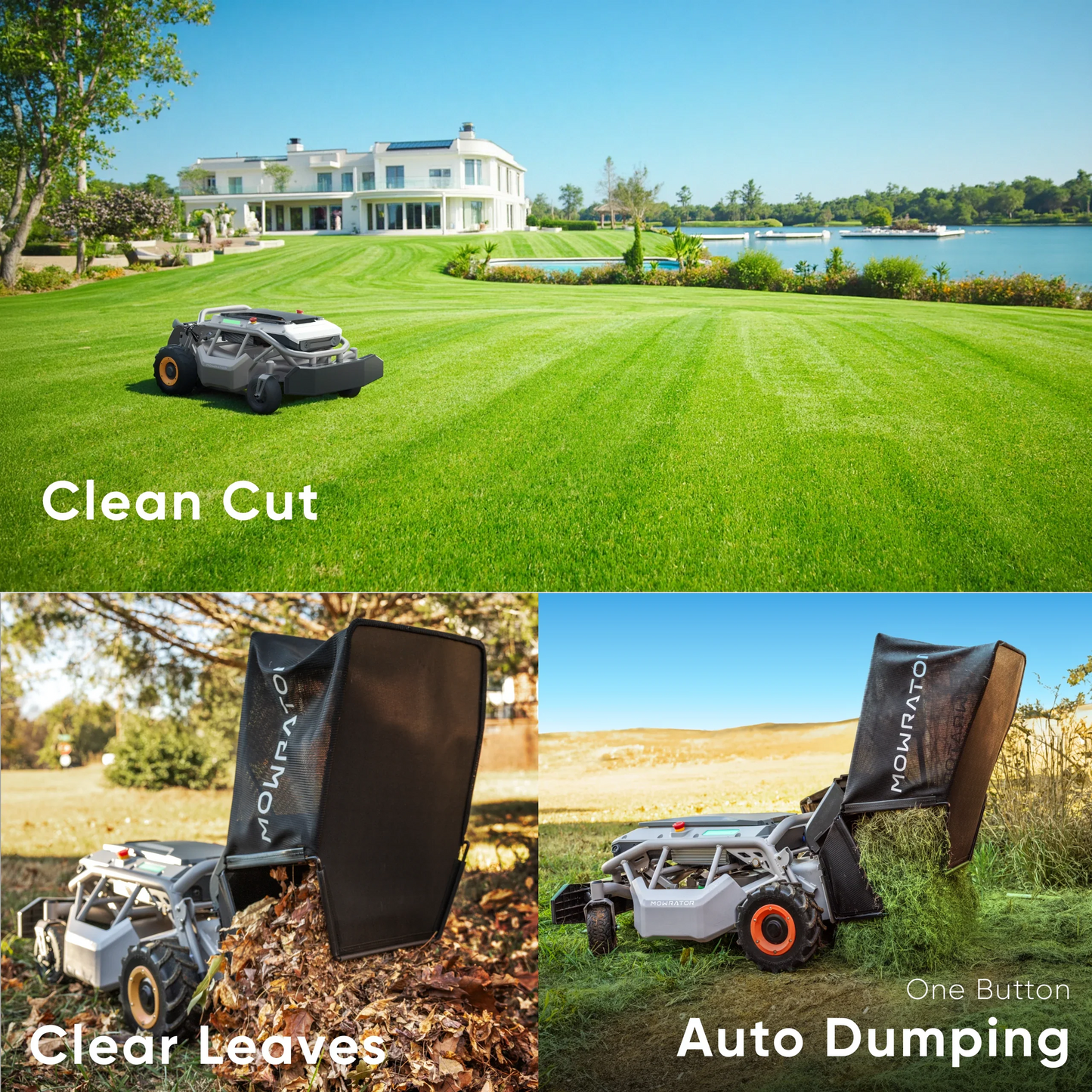 Mowrator S1 2WD 12Ah Auto-Dumping Bundle