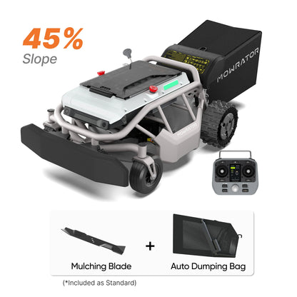 Mowrator S1 2WD 12Ah Auto-Dumping Bundle
