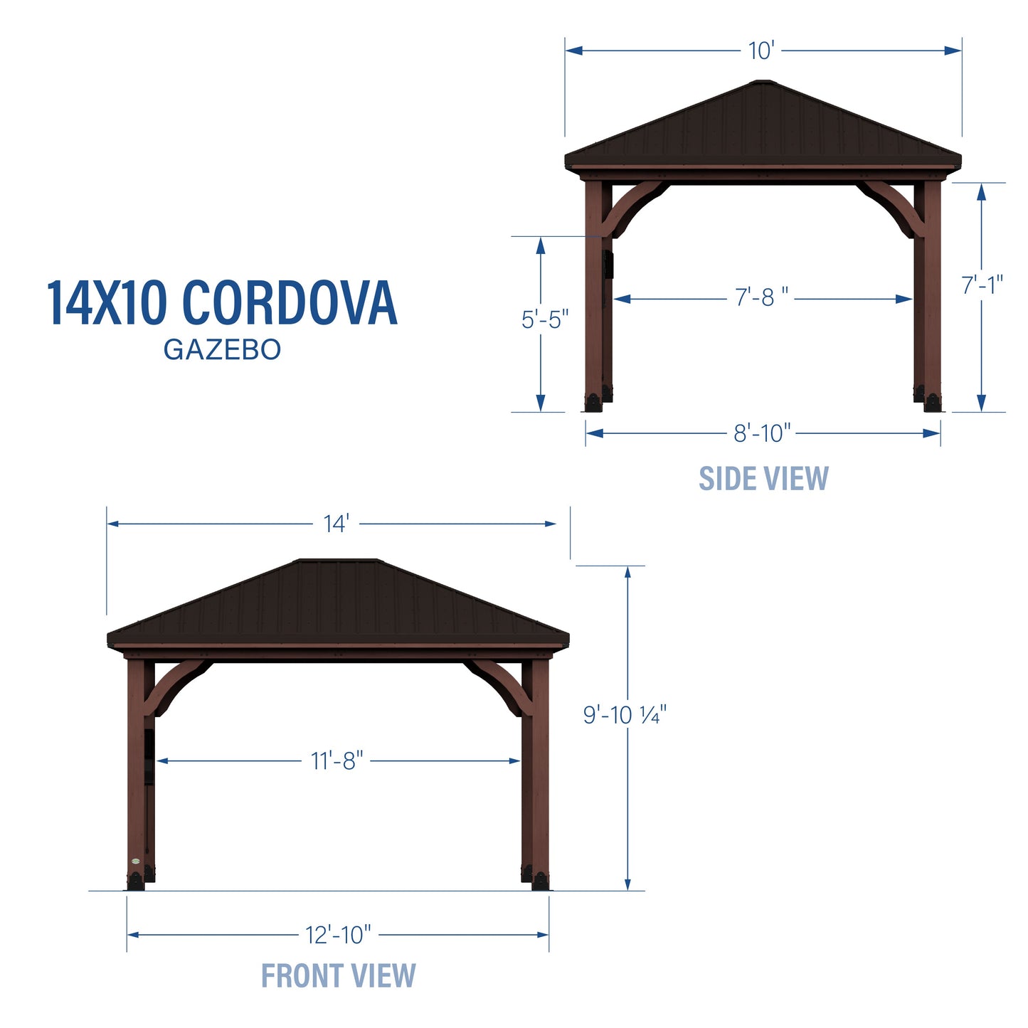 14x10 Cordova-Dark Brown