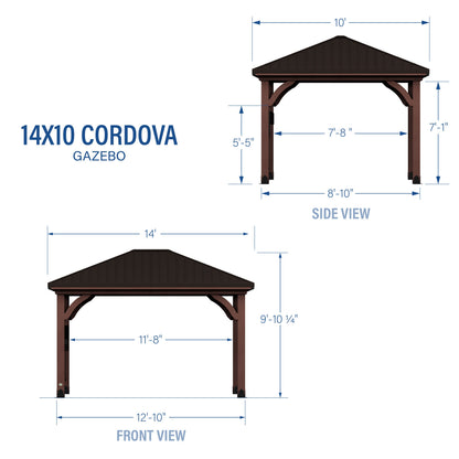 14x10 Cordova-Dark Brown