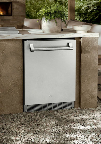 Aspire By Hestan 24" Outdoor Undercounter Refrigerator With Lock & Solid Reversiblr Door - ERS24