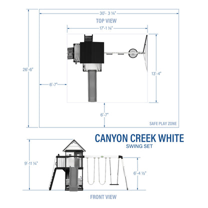 Canyon Creek Swing Set – White