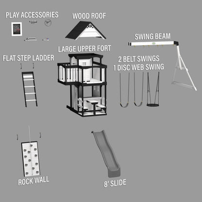 Canyon Creek Swing Set – White