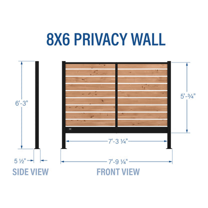 Privacy Wall 8x6