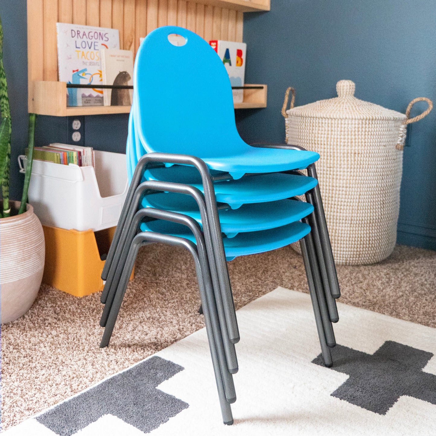 Kid's Stacking Chairs-4 Pack