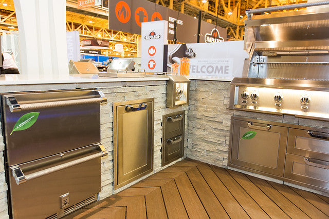 Hestan 24″ Outdoor Refrigerator Drawer and Freezer Drawer With Lock - GRFR24