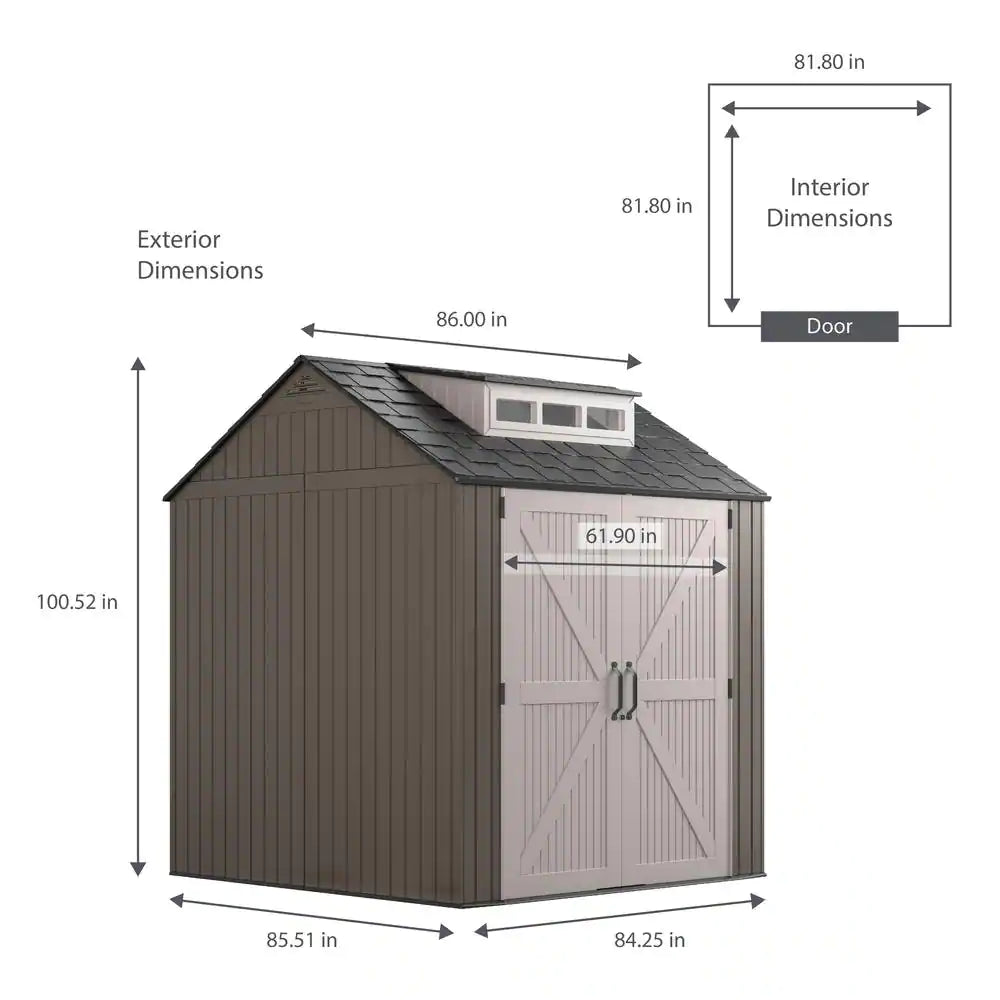 7 Ft. X 7 Ft. Storage Shed