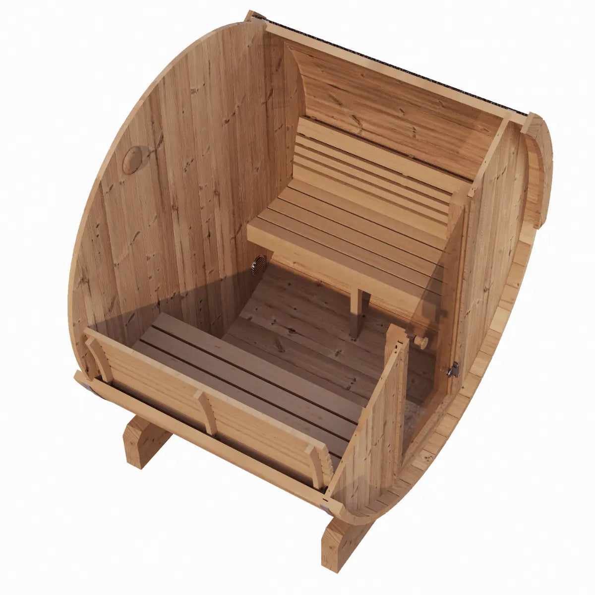 SaunaLife 3-person Outdoor Barrel Sauna - Model E6 | AQVINA World