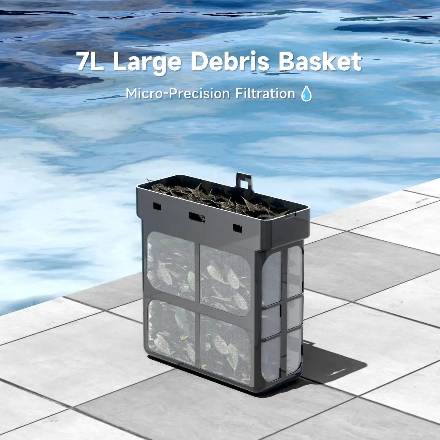 WYBOT F1 Solar-Powered Robotic Pool Skimmer – Cordless Surface Debris Cleaner