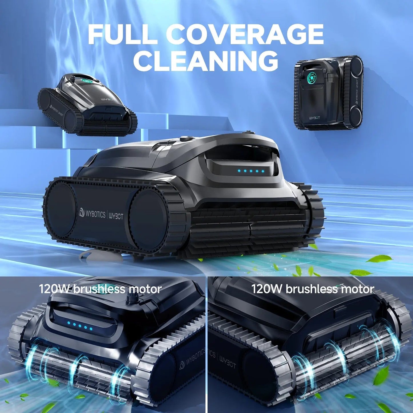WYBOT M1 Cordless Robotic Pool Cleaner – Smart App Control