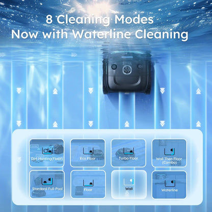 WYBOT C2 Vision Cordless Robotic Pool Cleaner – AI Camera Debris Targeting