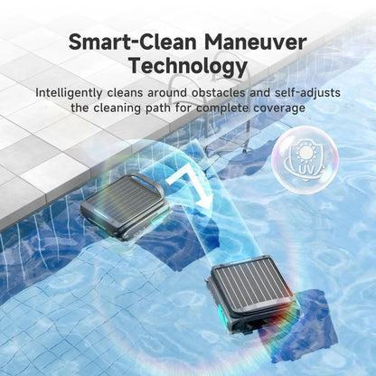 WYBOT F1 Solar-Powered Robotic Pool Skimmer – Cordless Surface Debris Cleaner
