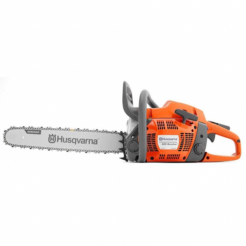 HUSQVARNA Gas-Powered Chainsaw: 20 in Bar Lg, Rear Handle, Auto Chain Oiler, 3.5 hp Horsepower