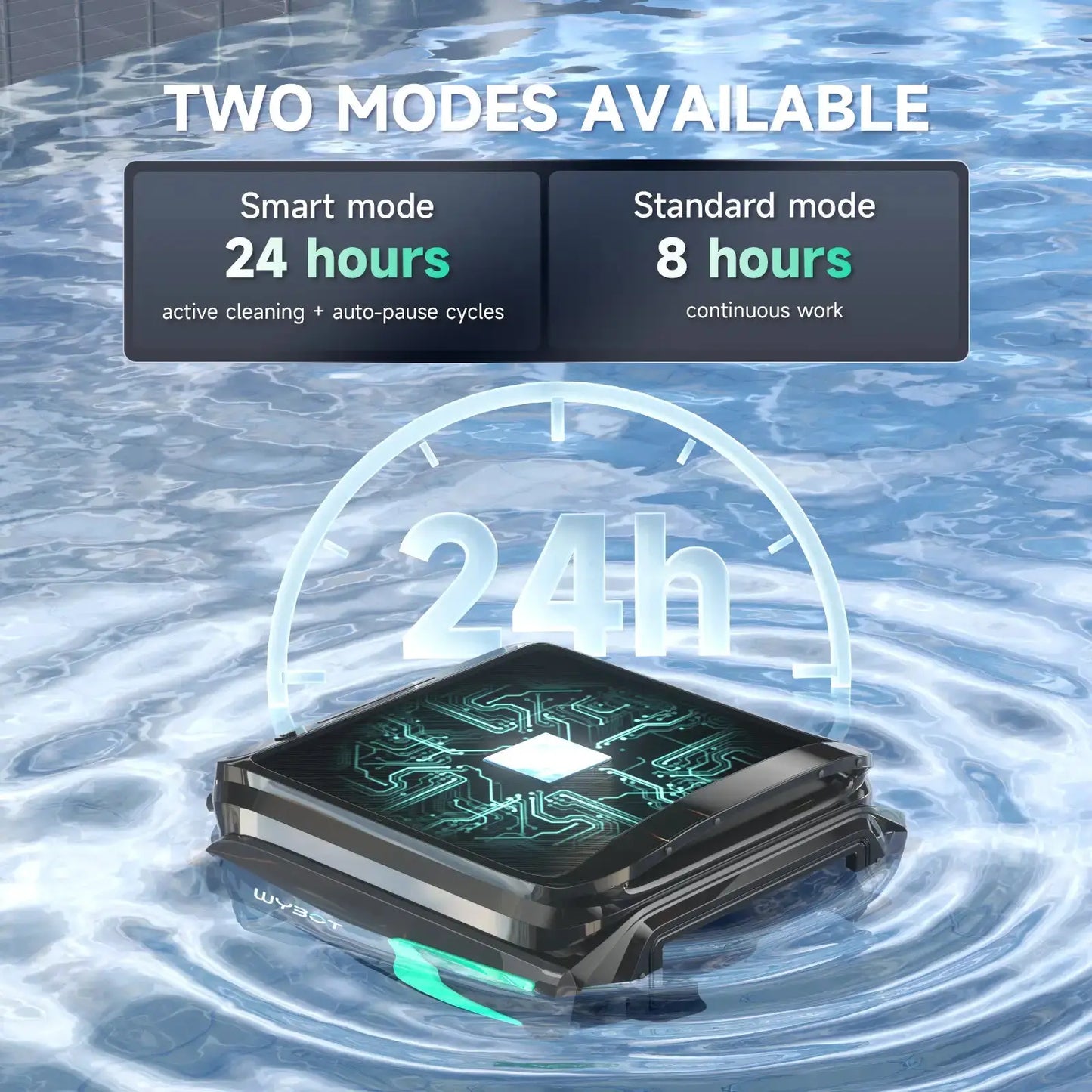 WYBOT F1 Solar-Powered Robotic Pool Skimmer – Cordless Surface Debris Cleaner