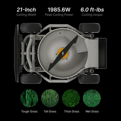 Mow, Vac and Plow Bundle with S1 4WD 18Ah 75% Slope Mower