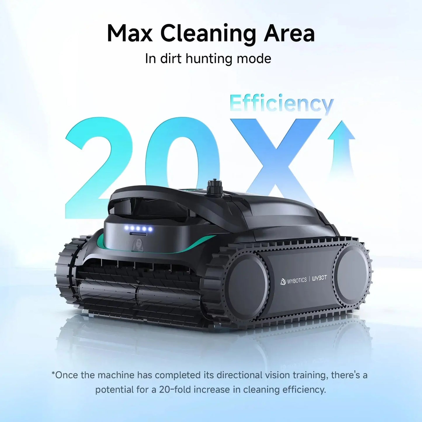 WYBOT M2 Vision Cordless Robotic Pool Cleaner – AI Camera for Large Inground Pools