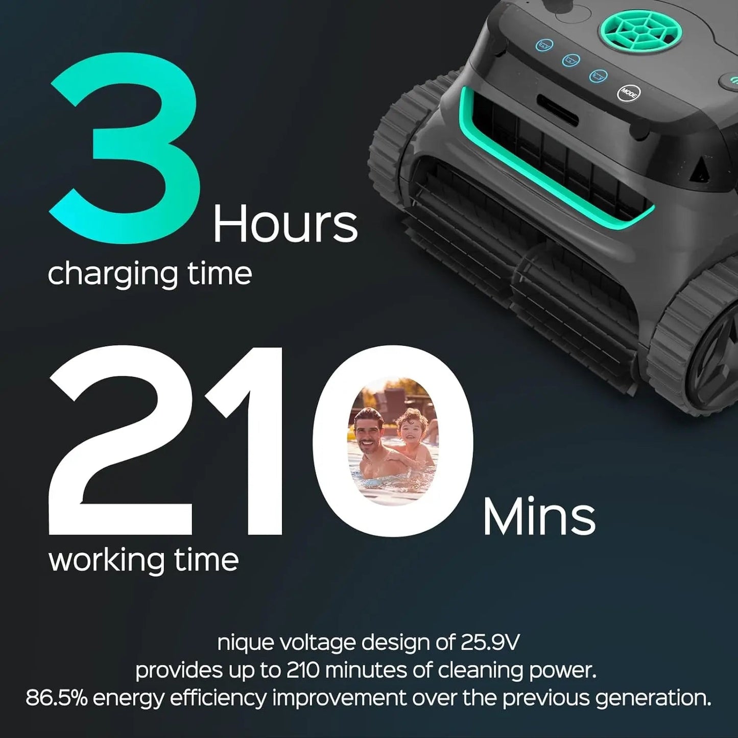 WYBOT S2 Cordless Robotic Pool Cleaner – Triple Motor, Floor to Waterline