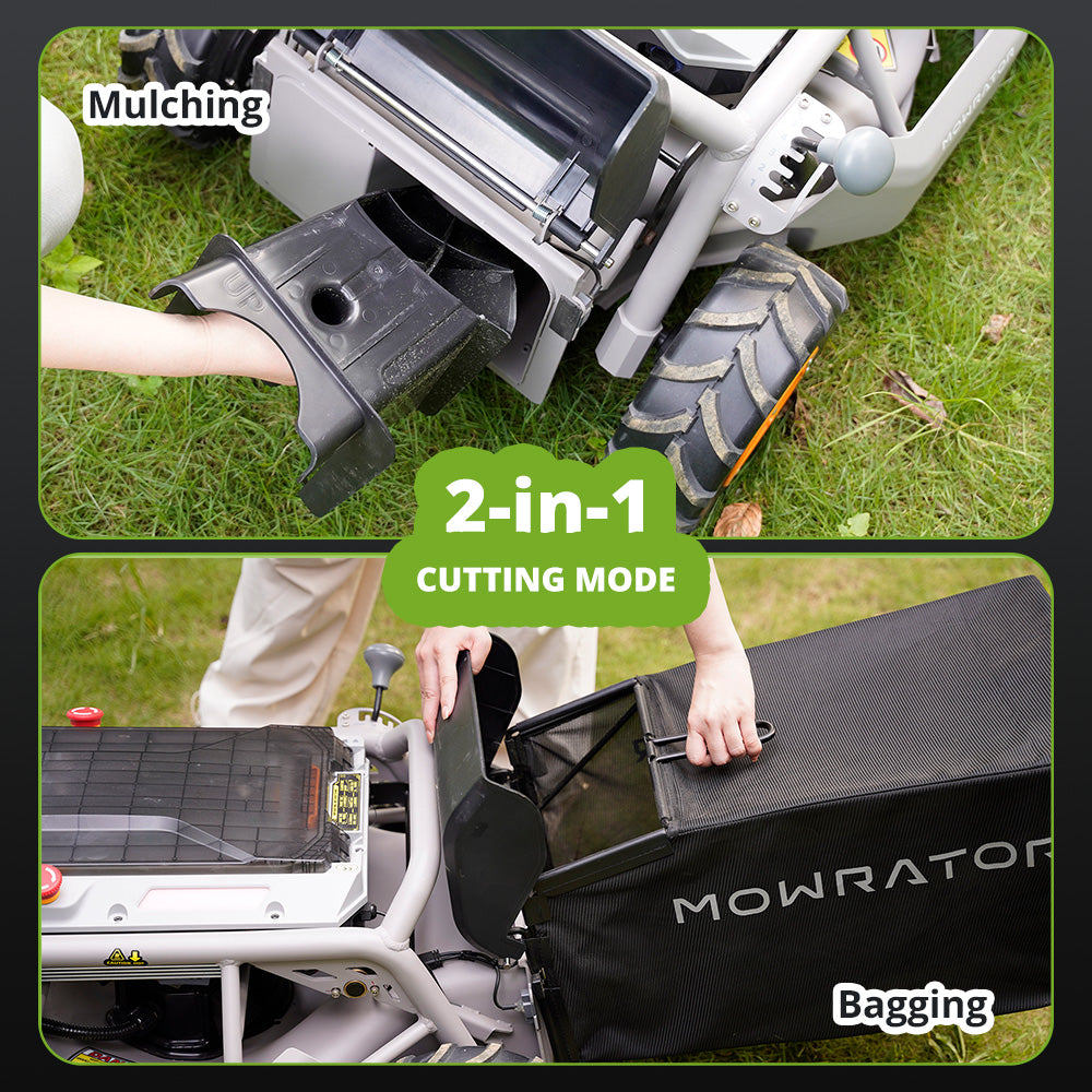 Indoor Mow-Plow Bundle | S1 4WD 18AH Lawn Mower+Snow Plow Kit+MOWFUN FPV