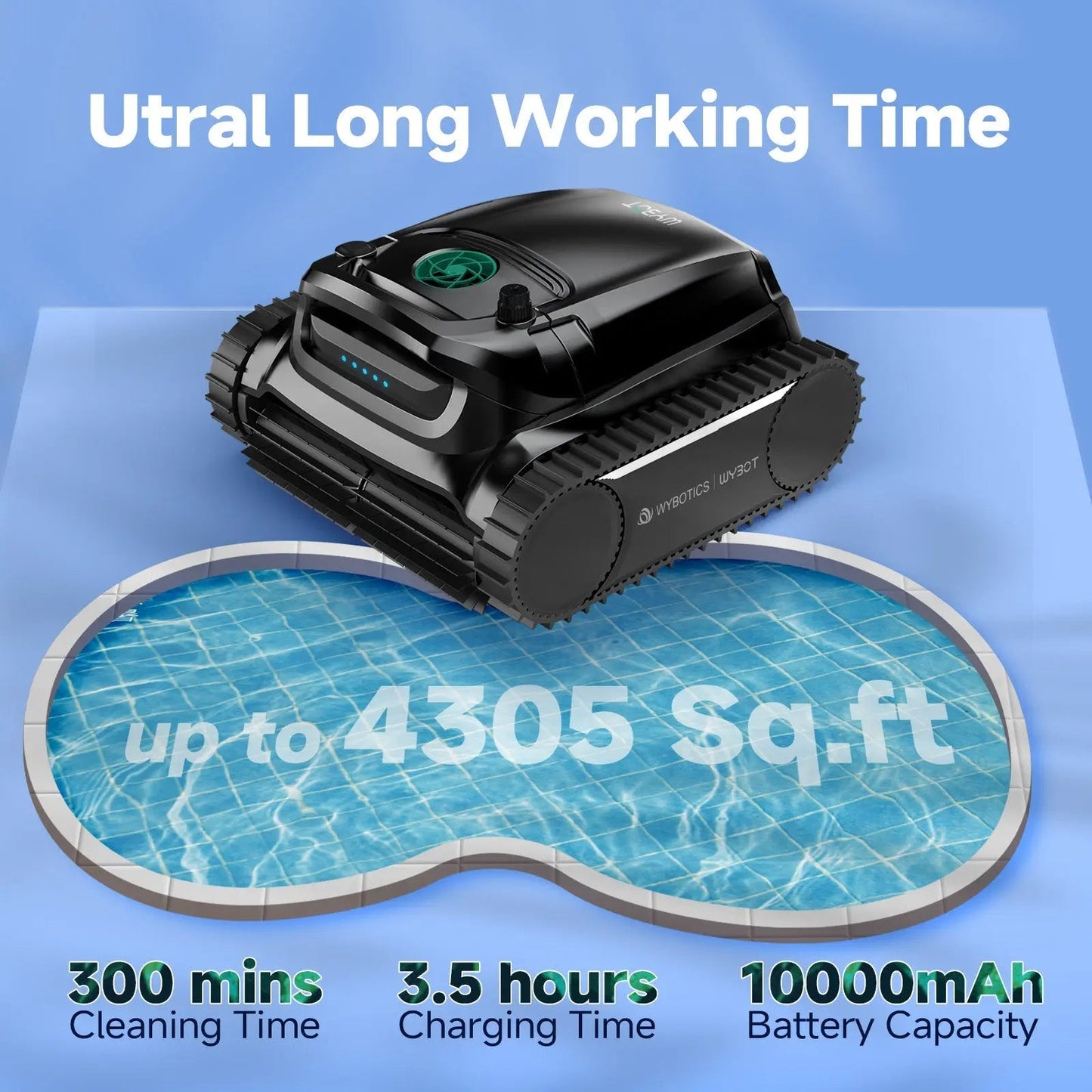 WYBOT M1 Cordless Robotic Pool Cleaner – Smart App Control
