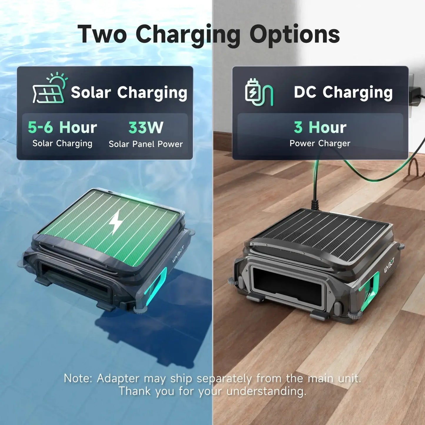 WYBOT F1 Solar-Powered Robotic Pool Skimmer – Cordless Surface Debris Cleaner