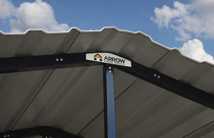Arrow Carport, 14 ft. x 20 ft. x 14ft. Eggshell 14′ x 20′ x 14′