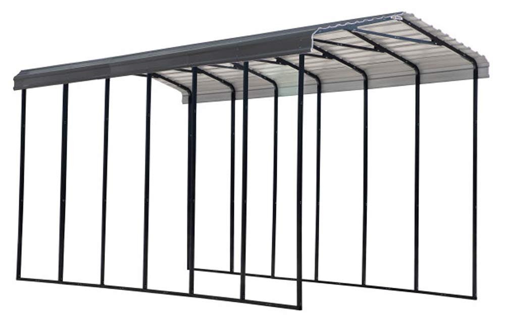 Arrow Carport, 14 ft. x 29 ft. x 14ft. Charcoal 14′ x 29′ x 14′