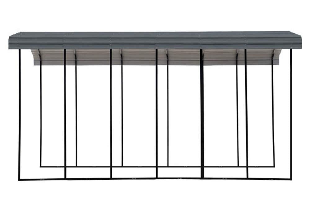 Arrow Carport, 14 ft. x 29 ft. x 14ft. Charcoal 14′ x 29′ x 14′