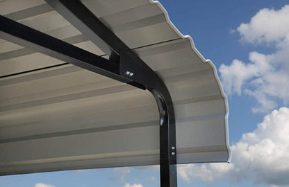 Arrow Carport, 14 ft. x 24 ft. x 14ft. Eggshell 14′ x 24′ x 14′