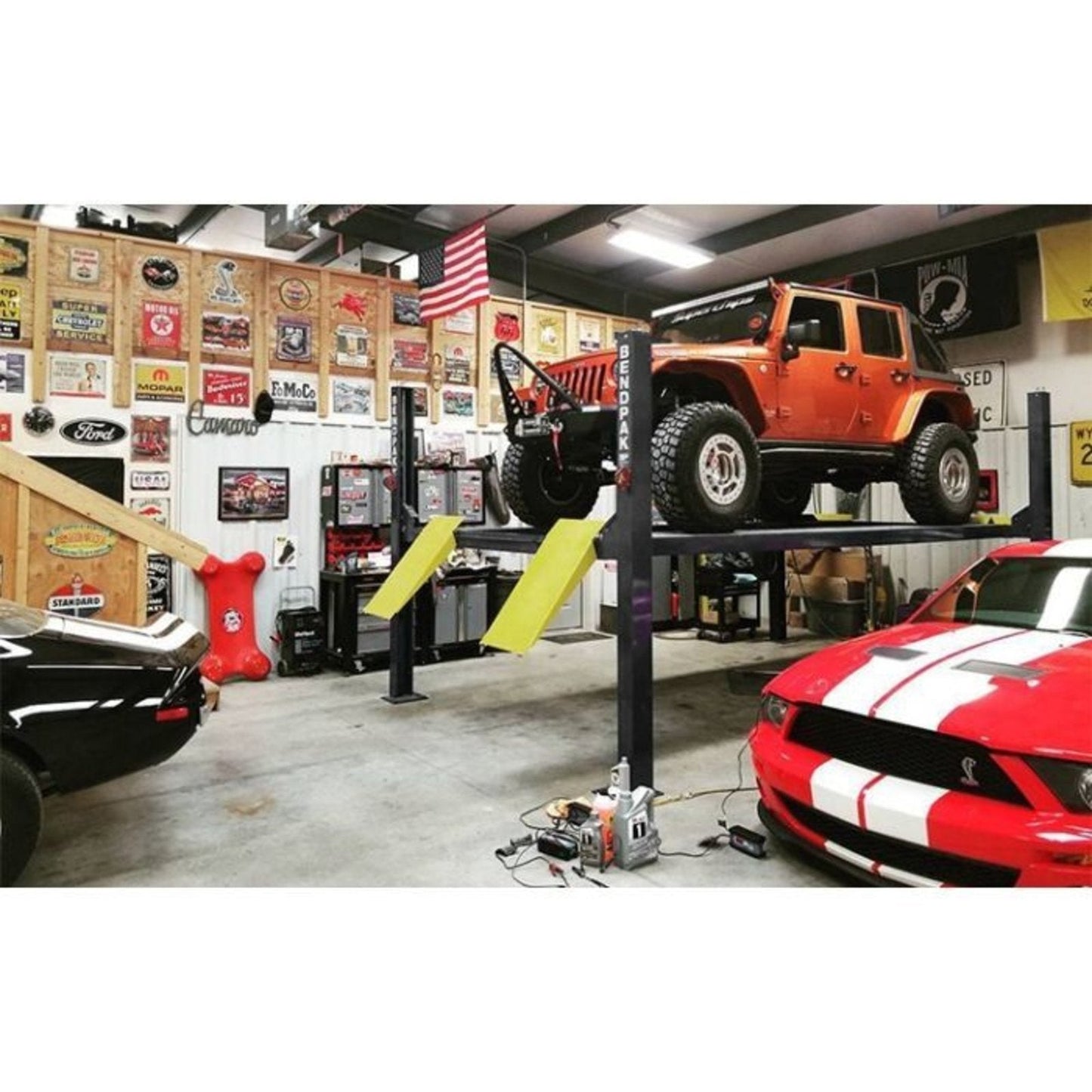 BendPak 4-Post Compact Car Lift, 7000-Lb. Capacity,