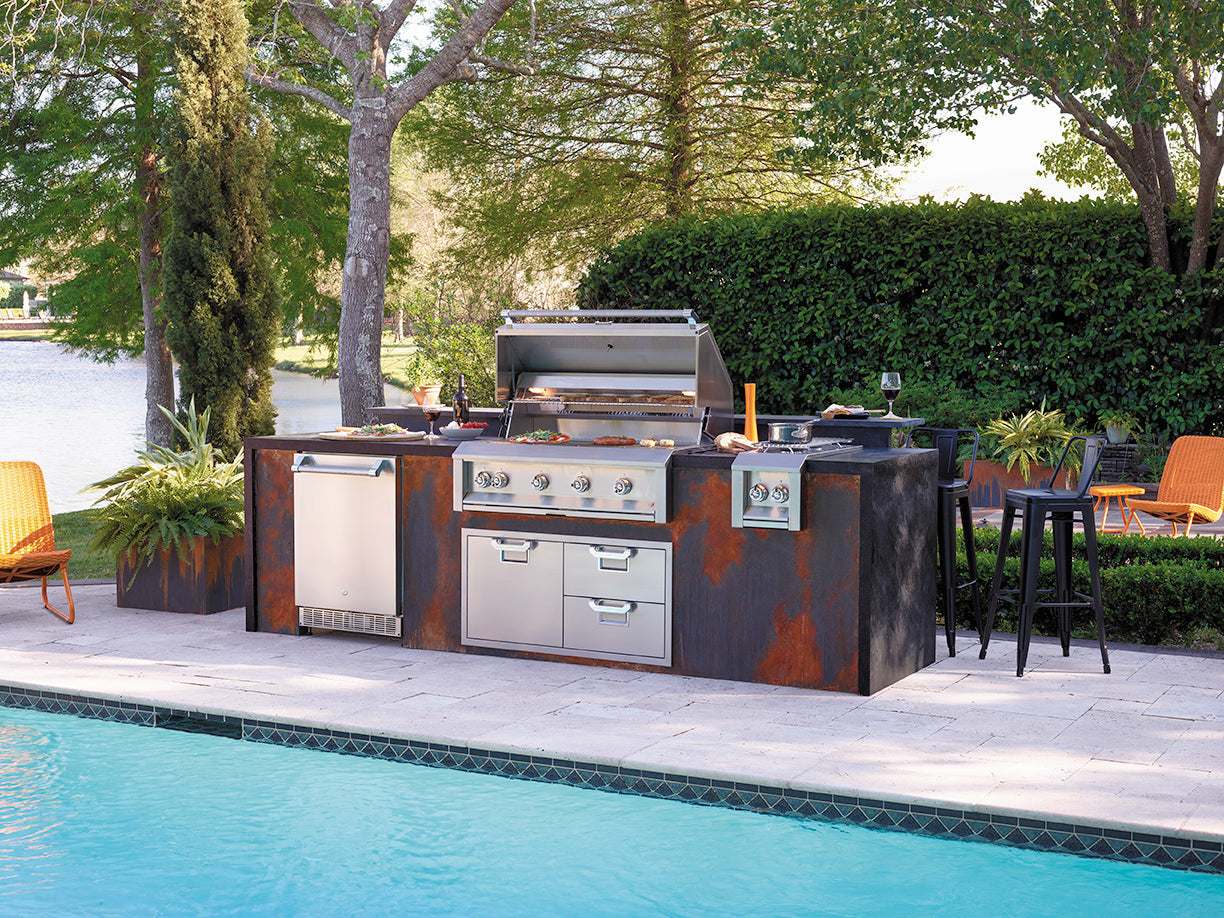 Aspire By Hestan 24" Outdoor Undercounter Refrigerator With Lock & Solid Reversiblr Door - ERS24
